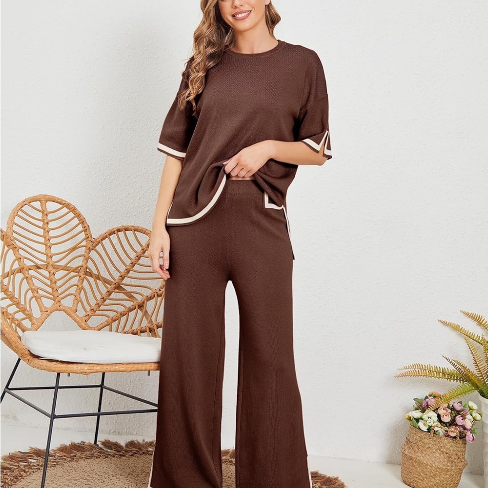 Brown Women's Knit Set